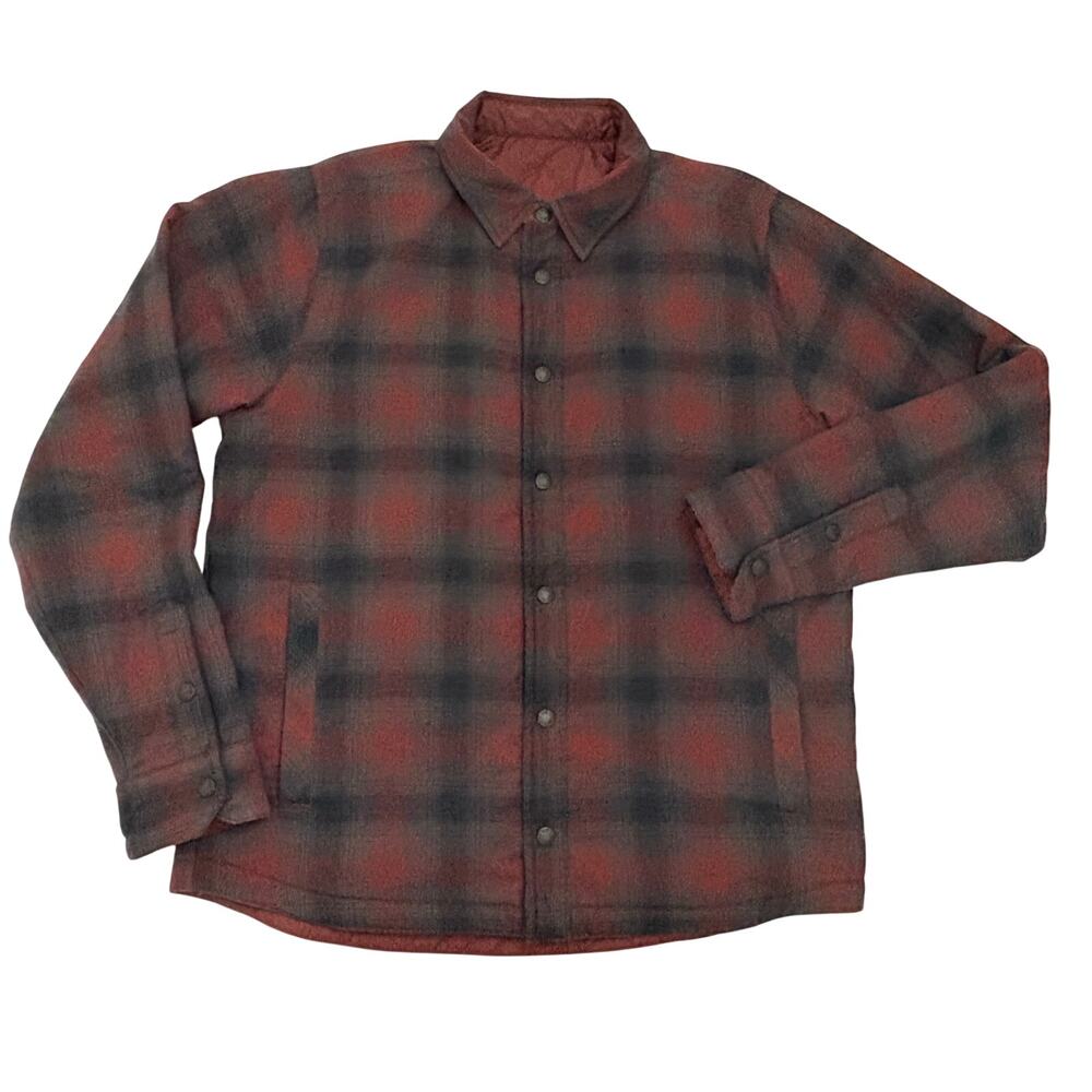 The North Face Mens Jacket Size Medium Fort Point Insulated Flannel Reversible